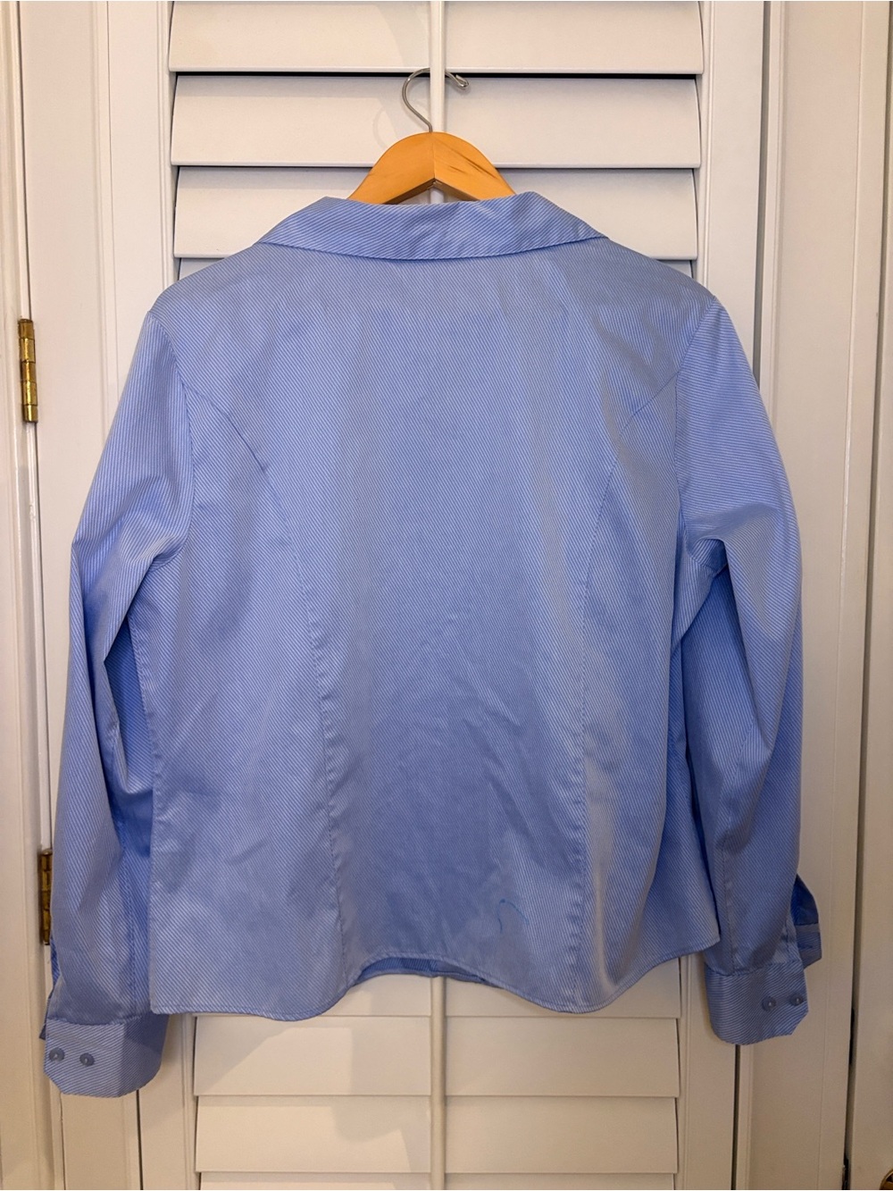 Investments Light Blue Striped Dress Shirt - Picture 7 of 7